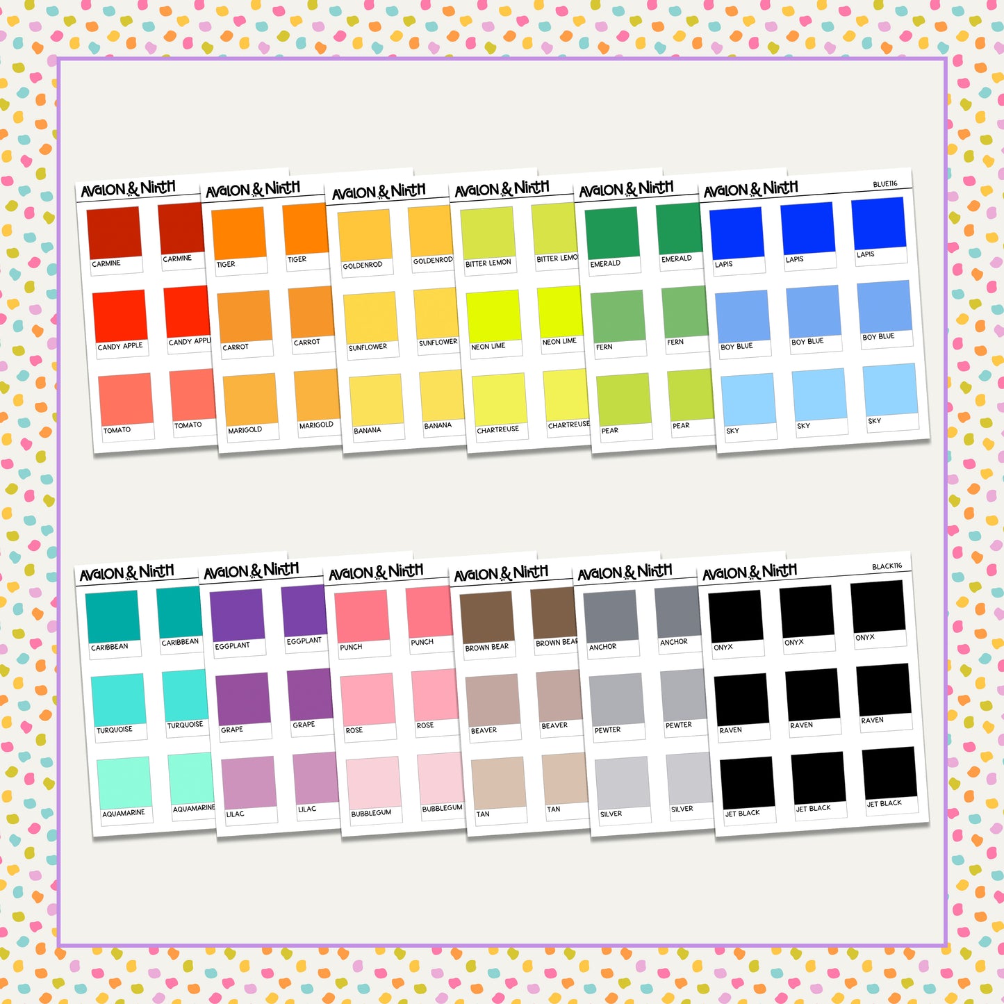 Paint Chip Functionals // Choose your color