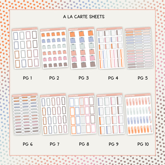 Monthly Functional Subscription - A La Carte Sheets