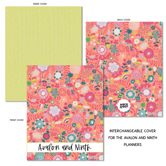 Bright Floral  - A La Carte Cover - 7x9, B6, Weeks