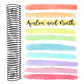 Horizontal Rainbow Stripes - 7x9 Planner - Vertical or Academic