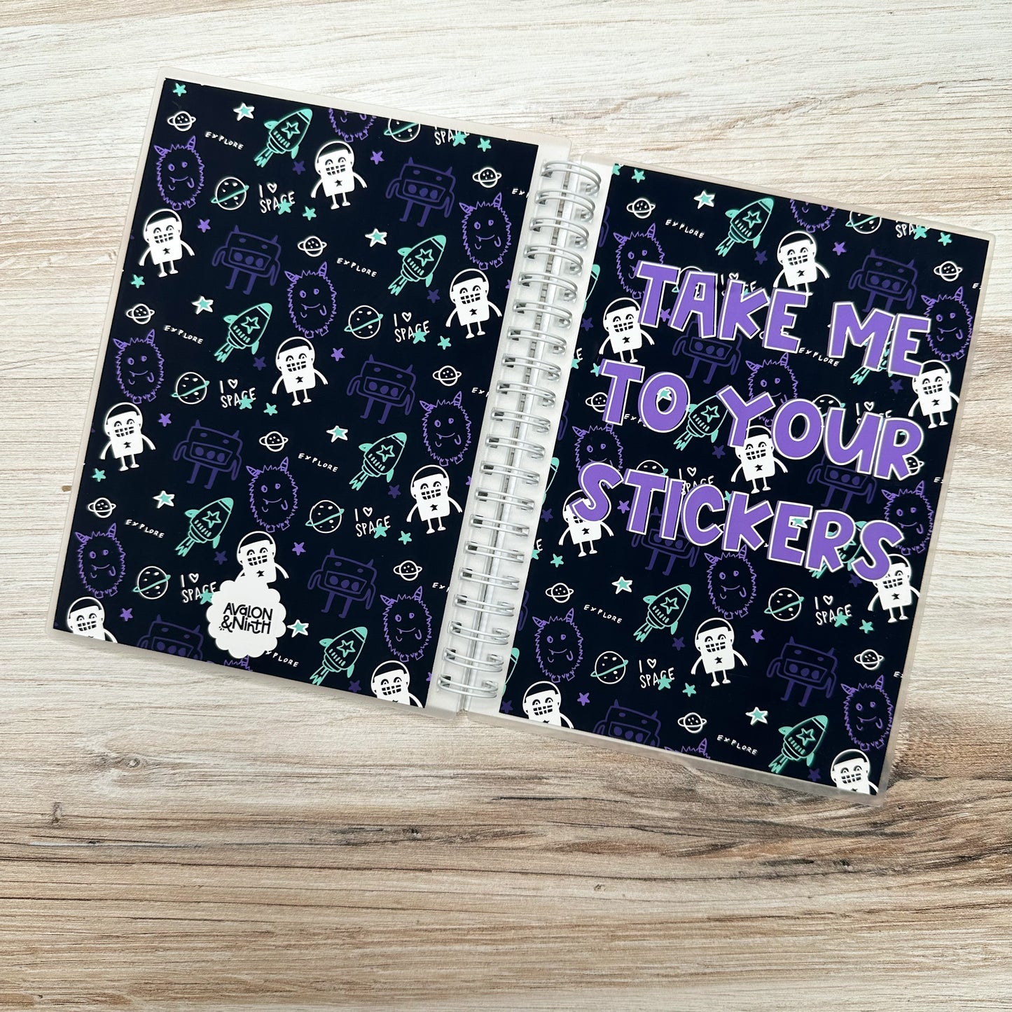 TAKE ME TO YOUR STICKERS // 4x6 or 5X7 Reusable Sticker Book